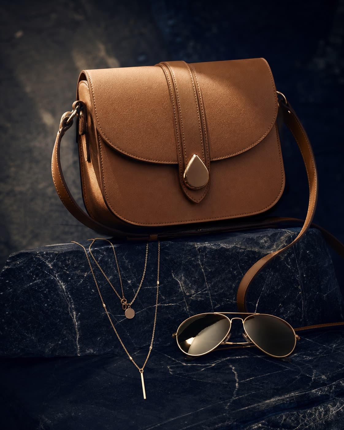 Leather, gold and eyewear accessories edit