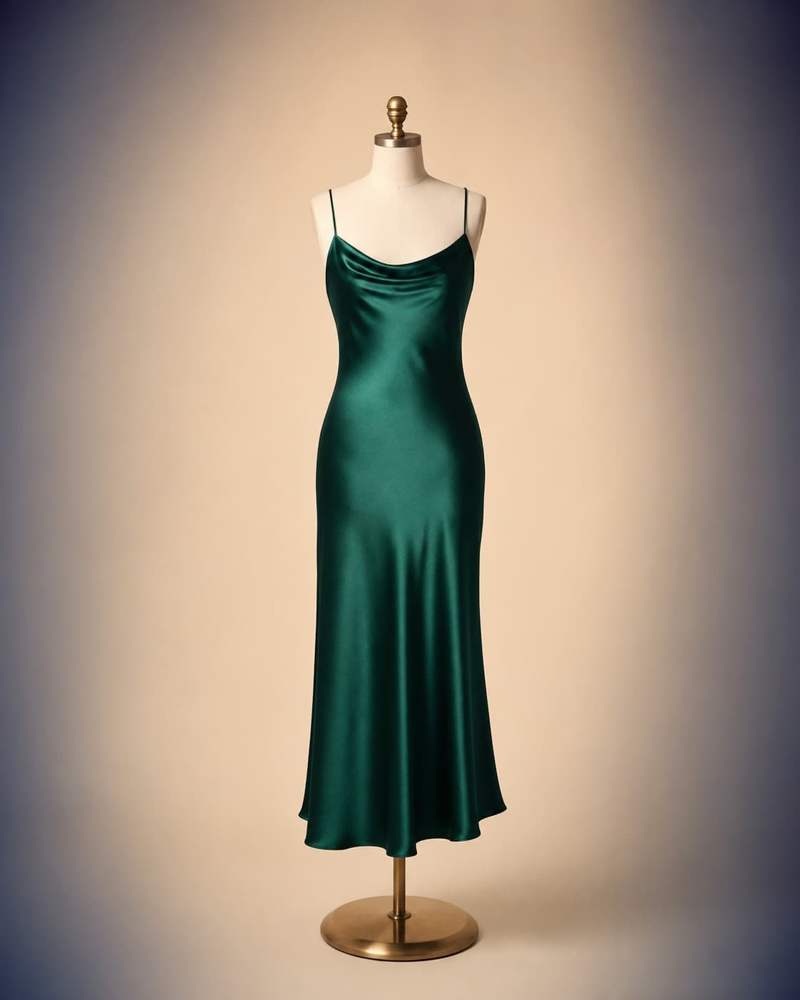 Satin Slip Midi Dress